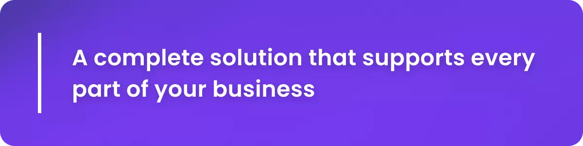 A live chat is a complete solution that support every part of your business